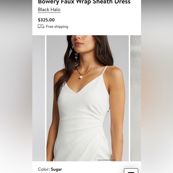 NWT Bowery Faux Wrap Sheath Dress SIZE 4 - Picture 3 of 6